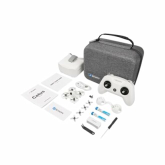 Drone kit with controller, case, and accessories