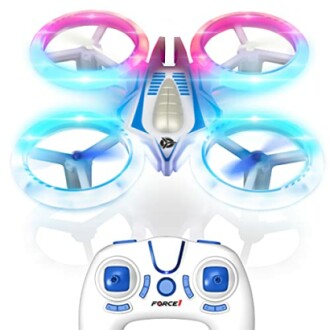 LED mini drone with controller.